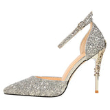 Funki Buys | Shoes | Women's Elegant Party Glitter Sandals | Stilettos