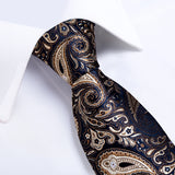 Funki Buys | Neckties | Men's 3Pcs Paisley Wedding Tie Sets