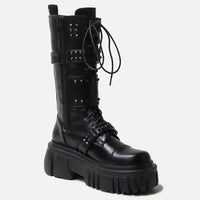 Funki Buys | Boots | Women's Punk Gothic Rivit Platform Boots