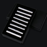 Funki Buys | Necktie Clips | Men's 8 Pcs Metal Tie Clip Gift Sets