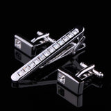 Funki Buys | Cufflinks | Men's Tie Clip Cufflink Set For Groom Tuxedo
