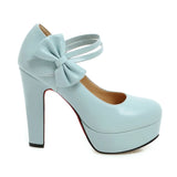 Funki Buys | Shoes | Women's Bow Platform Wedding High Heels