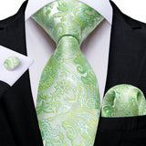 Funki Buys | Neckties | Men's 3Pcs Paisley Wedding Tie Sets