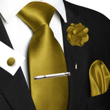 Funki Buys | Neckties | Men's Luxury 5 Pcs Ridged Silk Tie Set