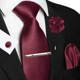 Funki Buys | Neckties | Men's Luxury 5 Pcs Ridged Silk Tie Set