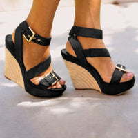 Funki Buys | Shoes | Women's Summer Fashion Peep Toe Wedge Sandals