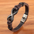 Funki Buys | Bracelets | Unisex Leather Infinity Symbol Bracelets