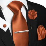 Funki Buys | Neckties | Men's Luxury 5 Pcs Ridged Silk Tie Set
