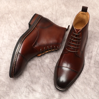 Funki Buys | Boots | Men's Oxford Genuine Leather Dress Boots
