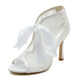 Funki Buys | Shoes | Women's High Heel Lace Wedding Shoes | Formal