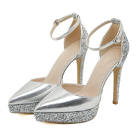 Funki Buys | Shoes | Women's Sequin Cloth Bling Stiletto Sandal