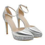 Funki Buys | Shoes | Women's Sequin Cloth Bling Stiletto Sandal