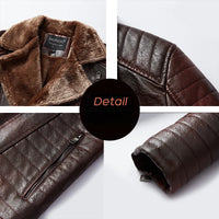 Funki Buys | Jackets | Men's Faux Leather Windbreaker Jacket | Fleece
