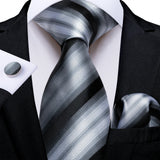 Funki Buys | Neckties | Men's Premium Fashion Silk 3Pcs Tie Set