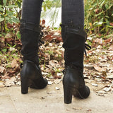 Funki Buys | Boots | Women's Lace Top Granny Boots | Lace Up Booties