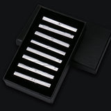 Funki Buys | Necktie Clips | Men's 8 Pcs Metal Tie Clip Gift Sets