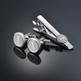 Funki Buys | Cufflinks | Men's Letter A-Z Cufflinks Tie Clip Set