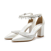 Funki Buys | Shoes | Women's Pearl Rhinestone Bridal Prom Shoes