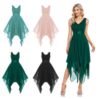 Funki Buys | Dresses | Women's Elegant Chiffon Party Dress