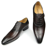 Funki Buys | Shoes | Men's Genuine Leather Luxury Brogue Shoe | Formal