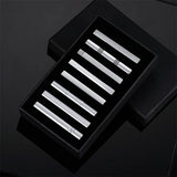 Funki Buys | Necktie Clips | Men's 8 Pcs Short Tie Clips Gift Set