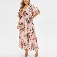 Funki Buys | Dresses | Women's Plus Size Floral Chiffon Flower Dress