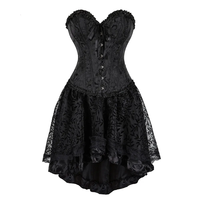 Funki Buys | Dresses | Women's Punki Gothic Corset Skirt Set