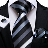 Funki Buys | Neckties | Men's Premium Fashion Silk 3Pcs Tie Set