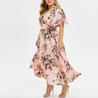 Funki Buys | Dresses | Women's Plus Size Floral Chiffon Flower Dress