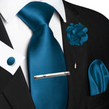 Funki Buys | Neckties | Men's Luxury 5 Pcs Ridged Silk Tie Set