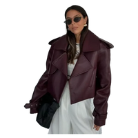 Funki Buys | Jackets | Women's Extra Long Faux Leather Coat