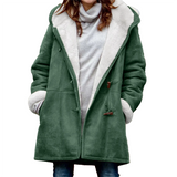 Funki Buys | Jacket | Women's Thick Fleece Hooded Long Coat