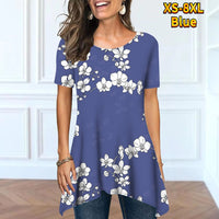 Funki Buys | Shirts | Women's Summer Fashion Floral Shirt | XS-8XL