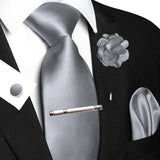 Funki Buys | Neckties | Men's Luxury 5 Pcs Ridged Silk Tie Set