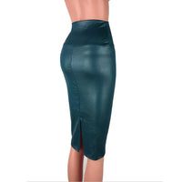 Funki Buys | Skirts | Women's Faux Leather Bodycon Club Pencil Skirts