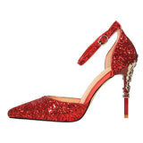 Funki Buys | Shoes | Women's Elegant Party Glitter Sandals | Stilettos