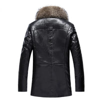 Funki Buys | Jackets | Men's Real Leather Winter Jacket | Fur Collar