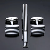 Funki Buys | Cufflinks | Men's French Shirt Cufflinks & Tie Clip Set