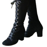 Funki Buys | Boots | Women's Medieval Steampunk Lace Up Boots | Granny Boots