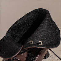 Funki Buys | Boots | Women's Kitten Heel Victorian Granny Boot