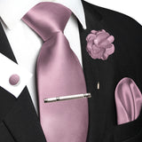 Funki Buys | Neckties | Men's Luxury 5 Pcs Ridged Silk Tie Set