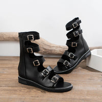 Funki Buys | Shoes | Women's Gothic Open-toe Roman Sandals