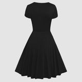 Funki Buys | Dresses | Women's Gothic Lace Splice High Waist Tunic Mini Dress