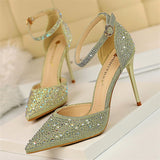 Funki Buys | Shoes | Women's Shiny Rhinestone Designer Heels | Wedding