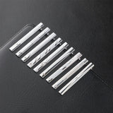 Funki Buys | Necktie Clips | Men's 1 Pcs Silver Plating Tie Clips