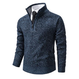 Funki Buys | Sweaters | Men's Casual Warm Pullover | Stand Collar