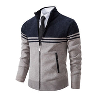 Funki Buys | Sweaters | Men's Slim Mock Neck Zip Up Cardigans