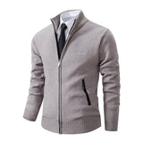 Funki Buys | Sweaters | Men's Casual Stand Up Collar Cardigan Sweater
