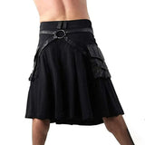 Funki Buys | Skirts | Men's Retro Gothic Utility Kilt | Cargo Skirt
