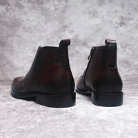 Funki Buys | Boots | Men's Formal Chelsea Ankle Boot | Genuine Leather